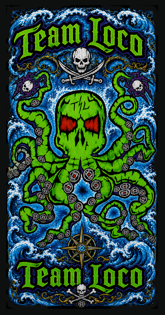 Team Loco Kraken Beach Towel