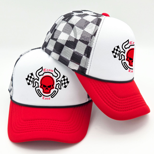 Team Loco Checkered Flag Trucker Hat